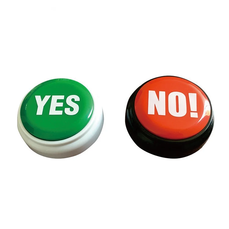 custom talking button Buzzers Switch Led Recording Custom Sound Buttons YES AND NO BUTTON ANSWER GAME BUZZER