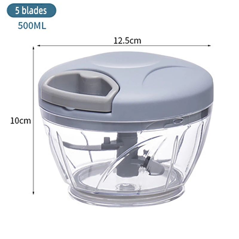 High Quality Vegetable Chopper Garlic Chopper Cutter Kitchen Gadgets Plastic Pp Bag Home Kitchen Fruit & Vegetable Tools 0.35kg
