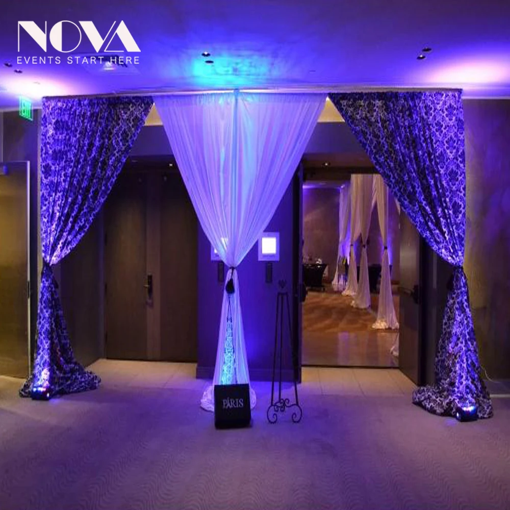 Wedding backdrop curtains stand pipe drapes for tent