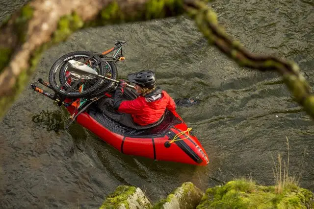 Cheaper Customized number 1 sale light weight TPU 2-Person inflatable packraft/ bike raft paddle kayak