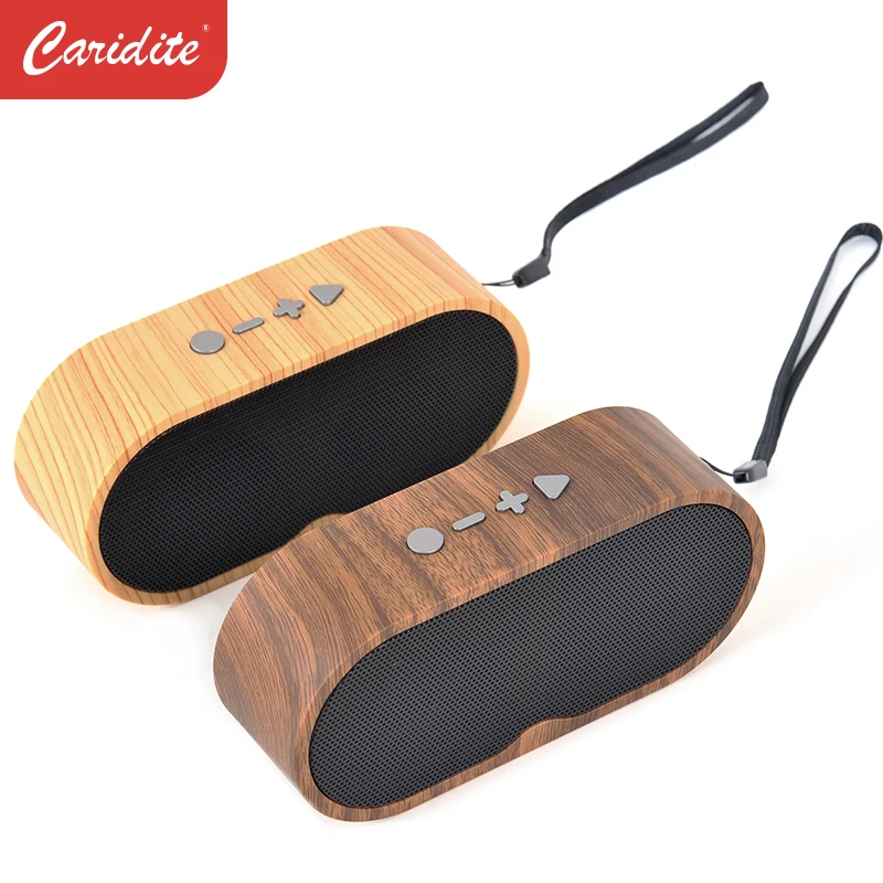 Caridite Dropshipping TWS Portable Mini Wooden Speaker For All Smart Phone Computer Wireless Subwoofer Speaker Box Manufacturer