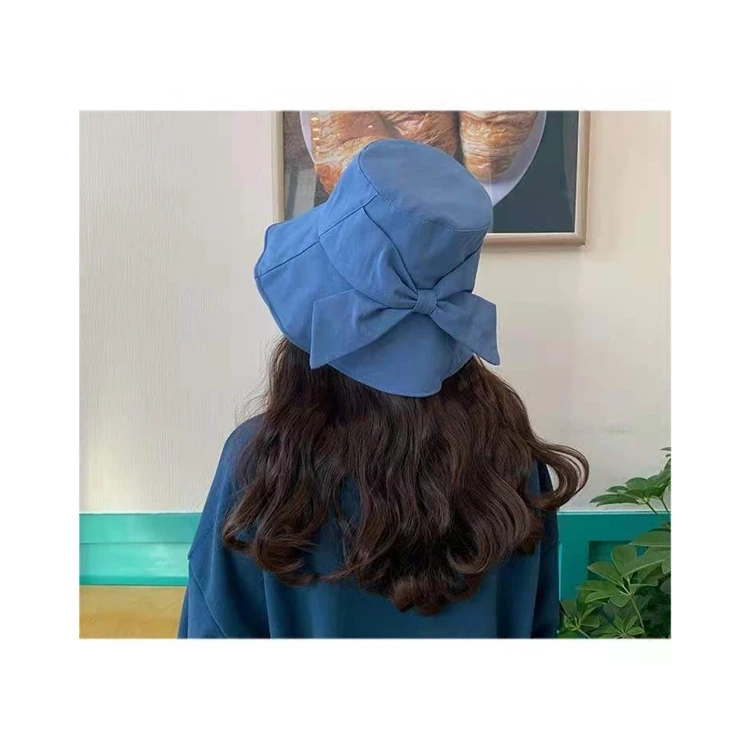 
 Китайский производитель заказал профессиональную летнюю женскую черную шляпу рыбака с бантом  