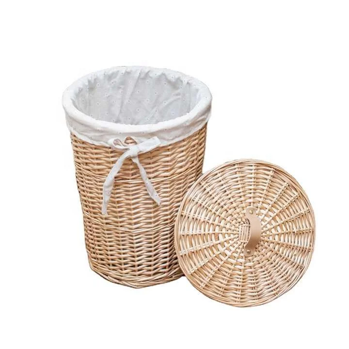 High Quality Handcraft Wicker Baskets Storage Wicker Laundry Basket