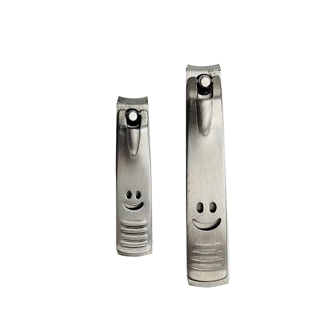 High Quality Two Sizes Smiley Face Pattern  Manicure Kit Tools Cut Nail Cutter Stainless Steel finger Toe Nail Clipper Set
