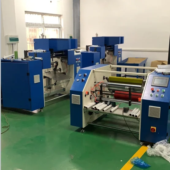 Fully automatic stretch film rewinder plastic film rewinding machine