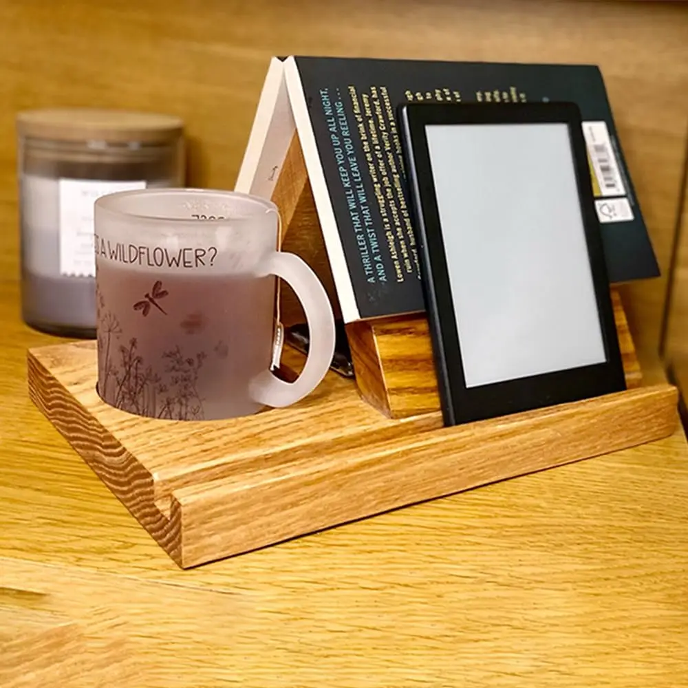 hot Selling Wooden Small Bookshelf Multi Angle Tablet Stand Triangle Book Holder