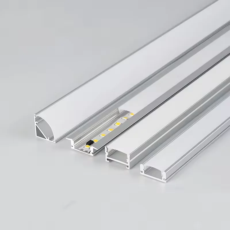 ESann 1m 2m 3m Aluminium Profile Led Lighting Strip Outdoor Super Slim 7mm Recessed Light