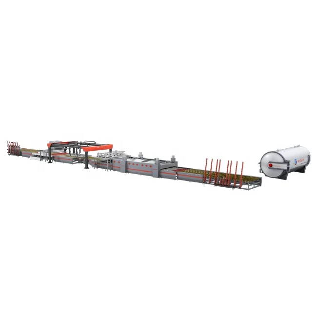 High Speed Lamination and High Efficiency Full Automatic Laminated Glass Production Line