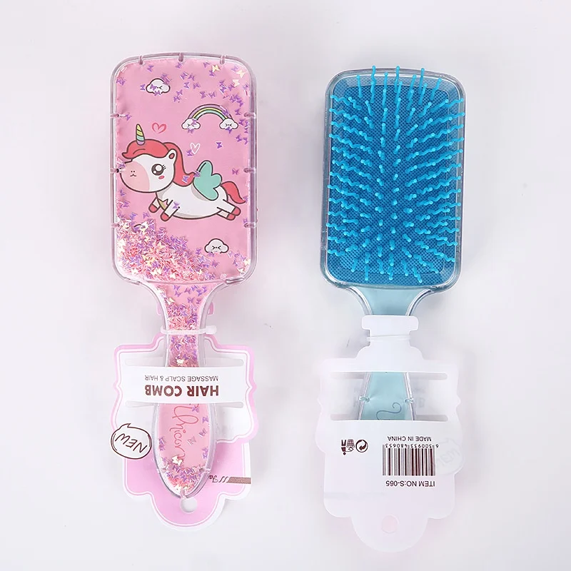 Cute mini air bag comb pink air cushion  girls style small comb INS cartoon portable comb