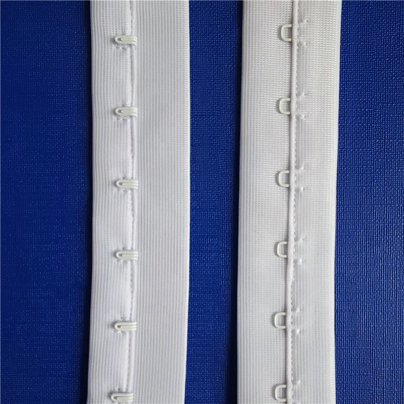 factory wholesale 1 row coated color hook and eye tape for bra or corset TCHE01