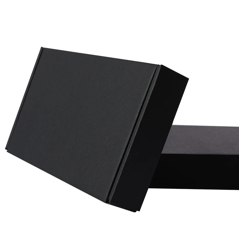 Wholesale Many Stock Size High Quality A4 Black Mailer Corrugated Paper Box With Factory Price