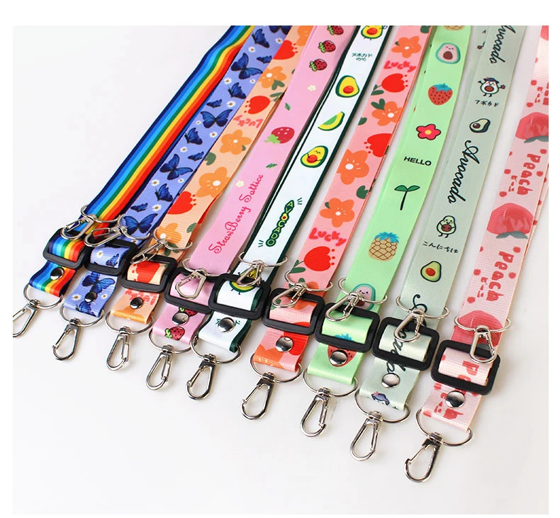 
2 IN 1 Detachable Buckle Little Daisy Lanyard Mobile Phone Rope ID Card Mobile Phone Sling of Hangtag Halter Key Chain Lanyard 