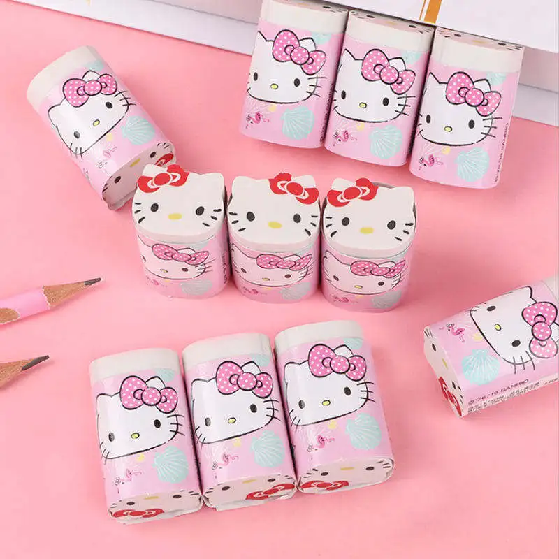 Ластик в форме животного, мультяшный резиновый школьный карандаш, Ластик hello kitty для детей