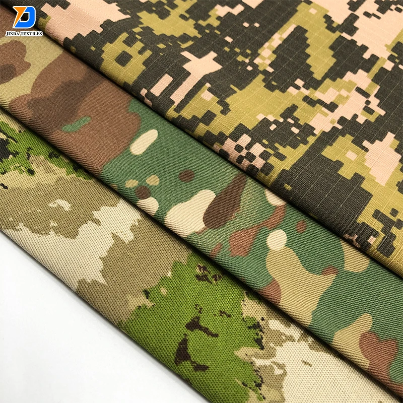 Jinda Textiles good quality Heavy TC and Cotton textile twill and canvas and rip stop fabric for industrial vest uniform fabrics