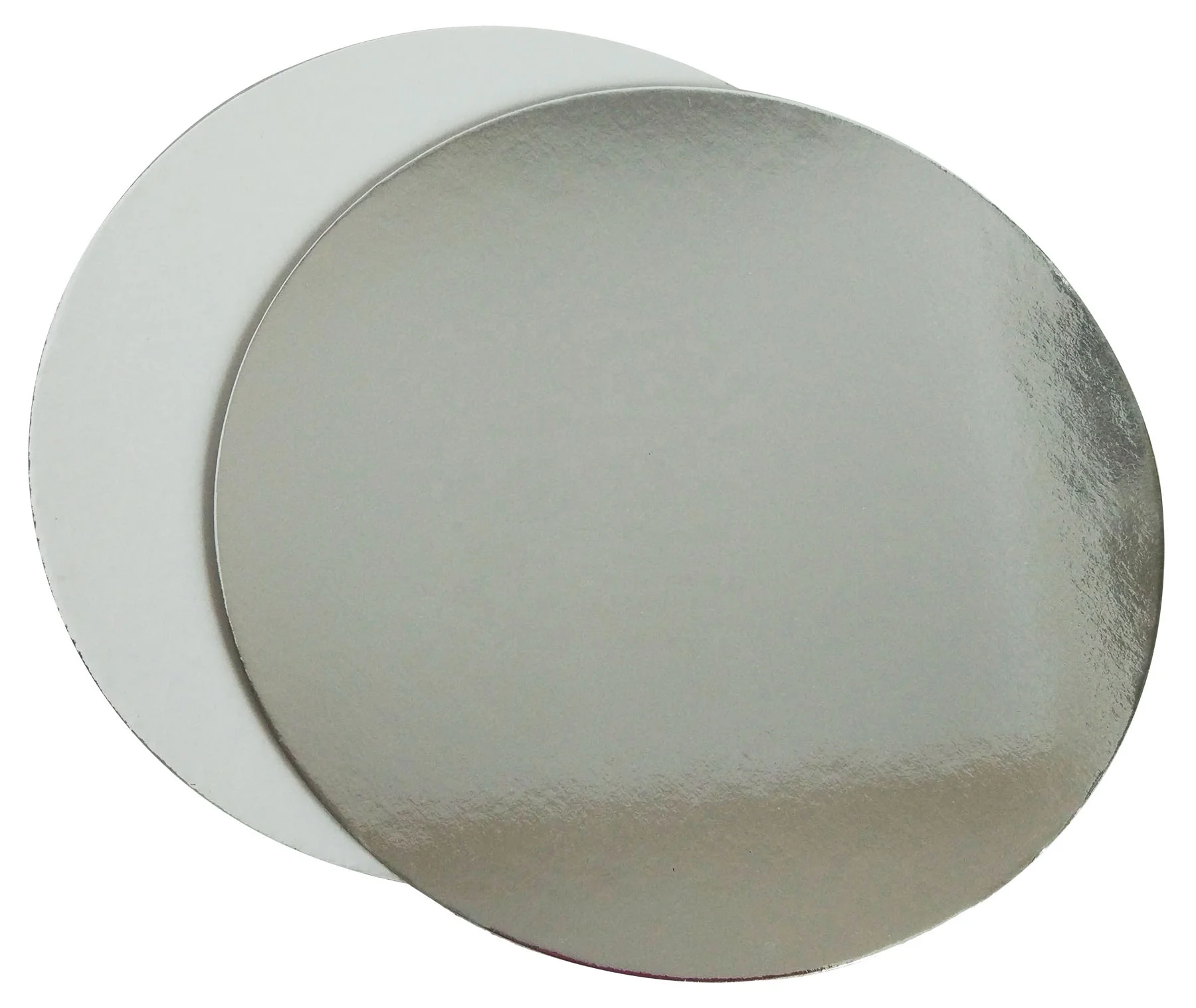 China BOAO factory wholesale round gold foil grease-proof silver cardboard cake tray, cake boards base for cake