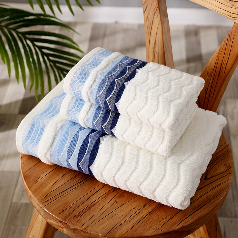 BLX 2024 New Fashion Top Quality  bath towel Wholesale custom cotton towel set Comfortable soft  beach towel