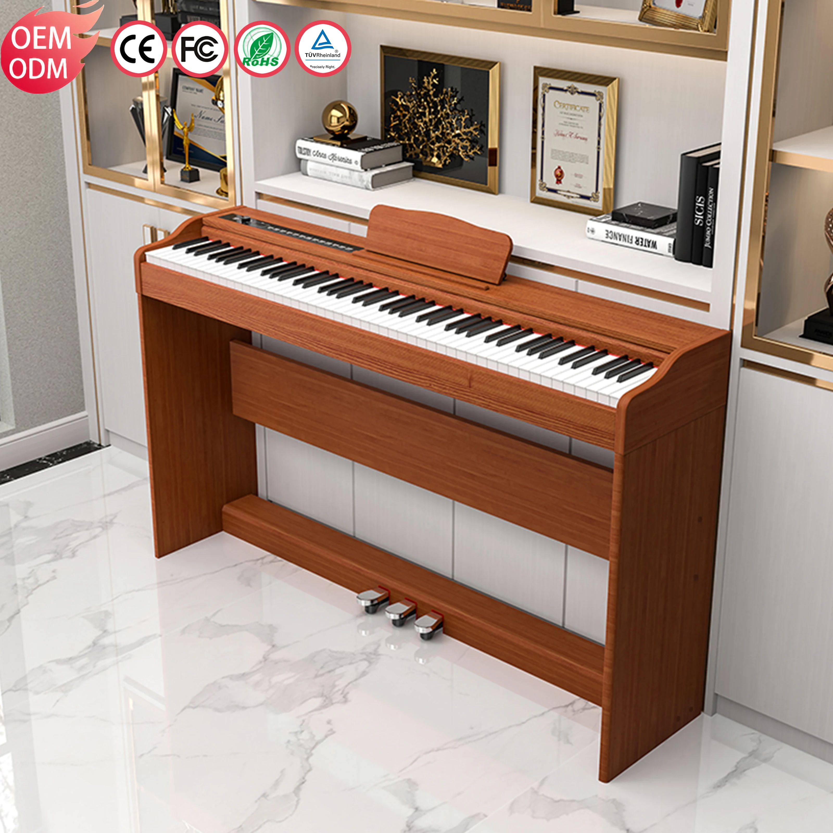 KIMFBAY Keyboard Piano Digital 88 Key Piano Electronic Portable Piano Keyboard