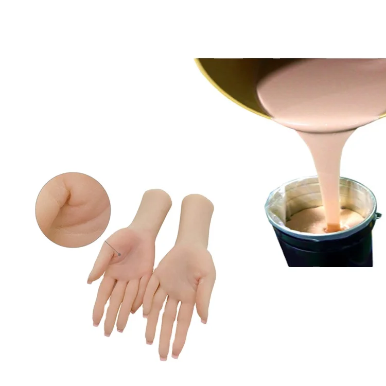 High quality liquid silicone rubber used in life casting molds silicon on human body silicon products medical grade