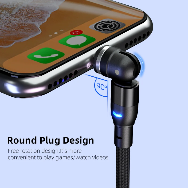 Wholesale 3In1 Connectors Magnetic Usb Cable Charging Cable Usb C Lighting For iphone Digital Caliper Magnetic Charging Cable