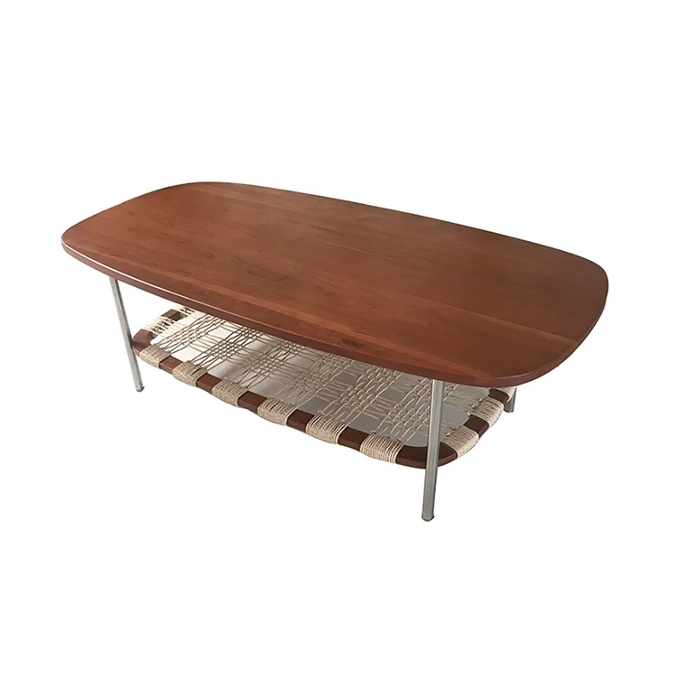 HONGJIA HJOC2121 New Arrival Simple Design Two Tier  Side Table Tea Coffee Living Room Table  living room furniture