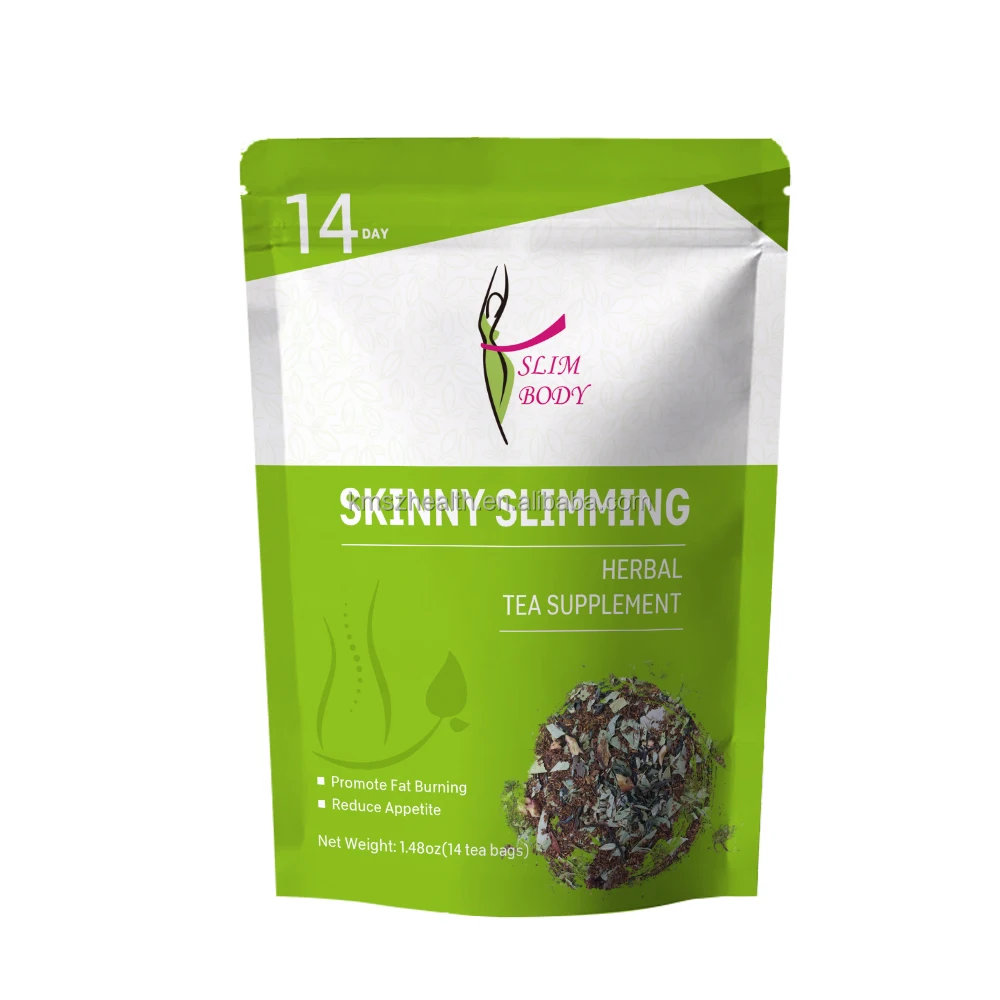 SLIM BODY Custom weight loss tea bag Best slimming fast Private Label 28 Days Detox Fit Green herbal slim Tea