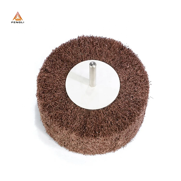 Non-Woven Sponges Fiber Flap Wheels for Wooden/Metal/Stainless Steel Surface Drawing Stain Finishing
