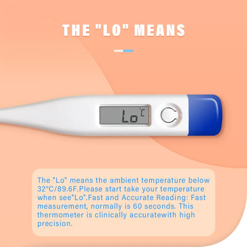 Celsius fahrenheit rigid tip digital temperature thermometer Lcd digital medical price electronic thermometer temperature