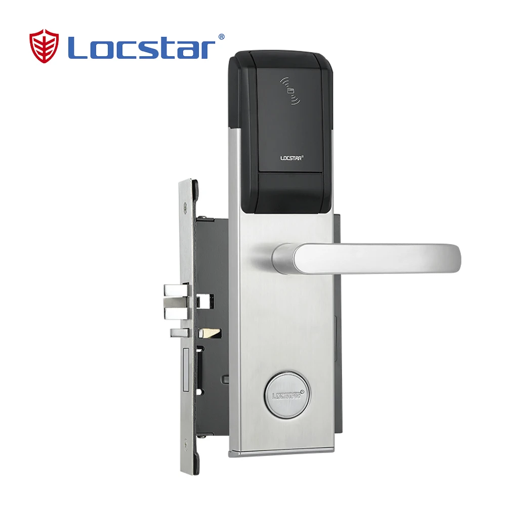 Locstar New Safe Digital Sliding Intelligent Safa Software Card Keypad Hotel Rfid Smart Door System Digital Locker Lock