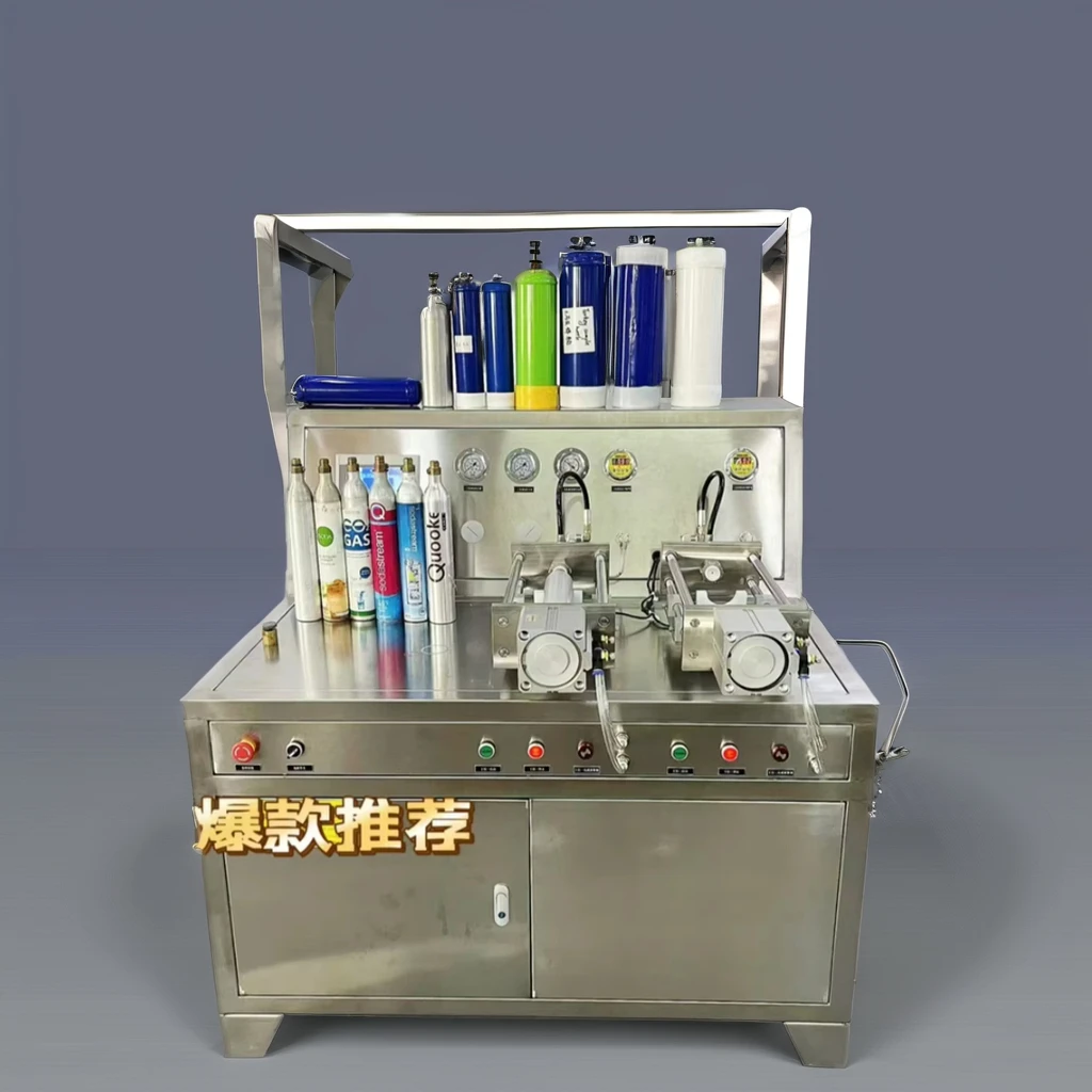 Машина для розлива газа с двумя бутылками, топ продаж, машина для розлива газа, автоматическое Надувное оборудование для розлива взбитых сливок