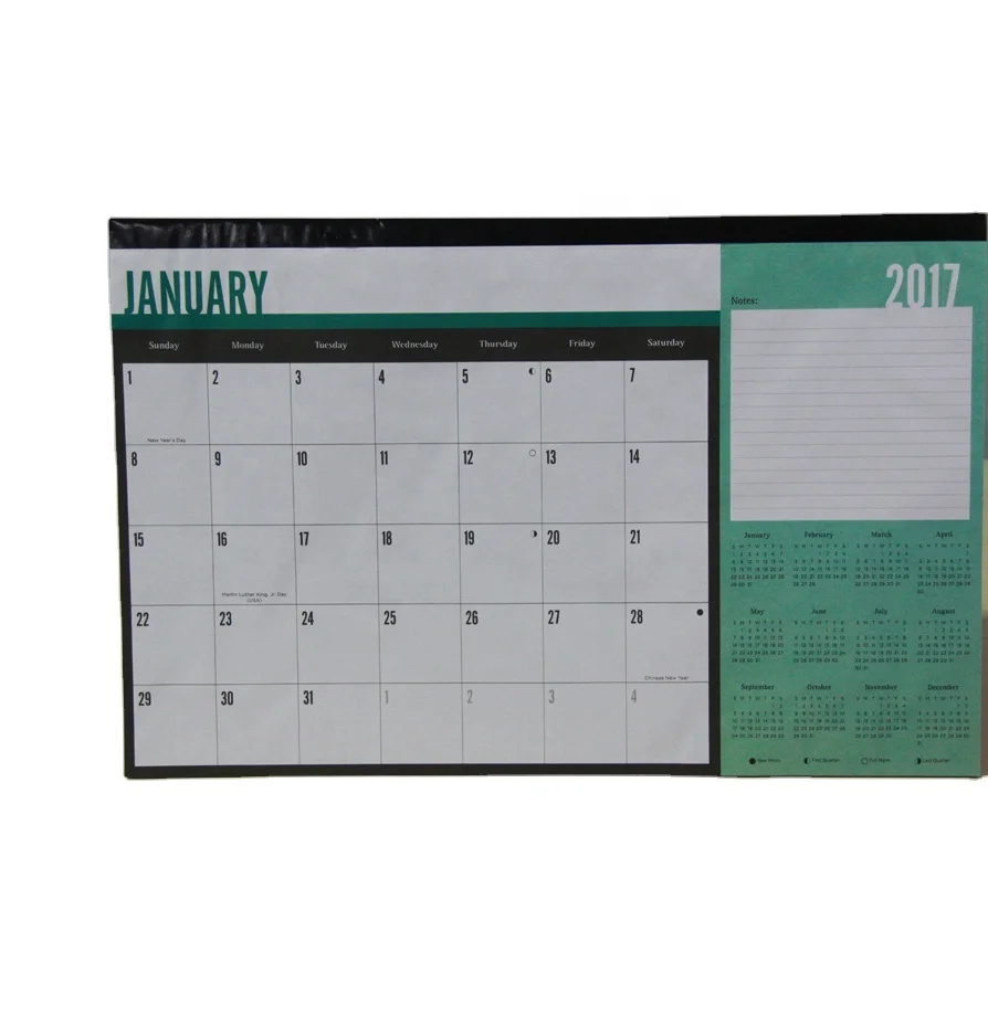 Wholesale Full Color Custom  Design Chinese OEM Wall Calendar Printing