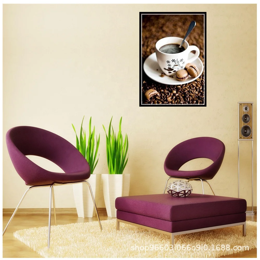
5D 40*30cm Diamond drawing Wall decoration Coffee diamond painting for house diamond painting full drill 