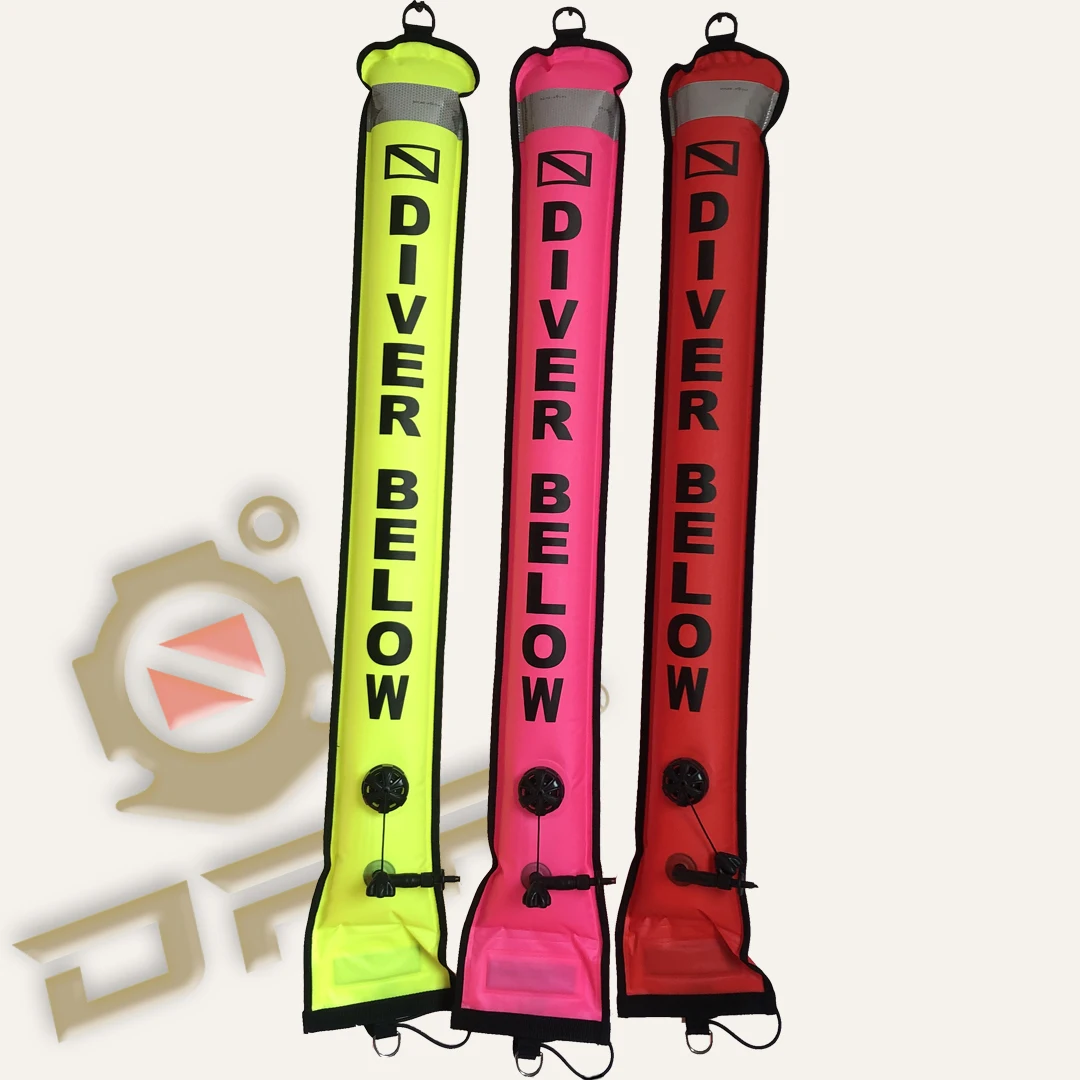 DPR Dive SMB 120cm*18cm Safety Sausage Signal Tube for scuba diving