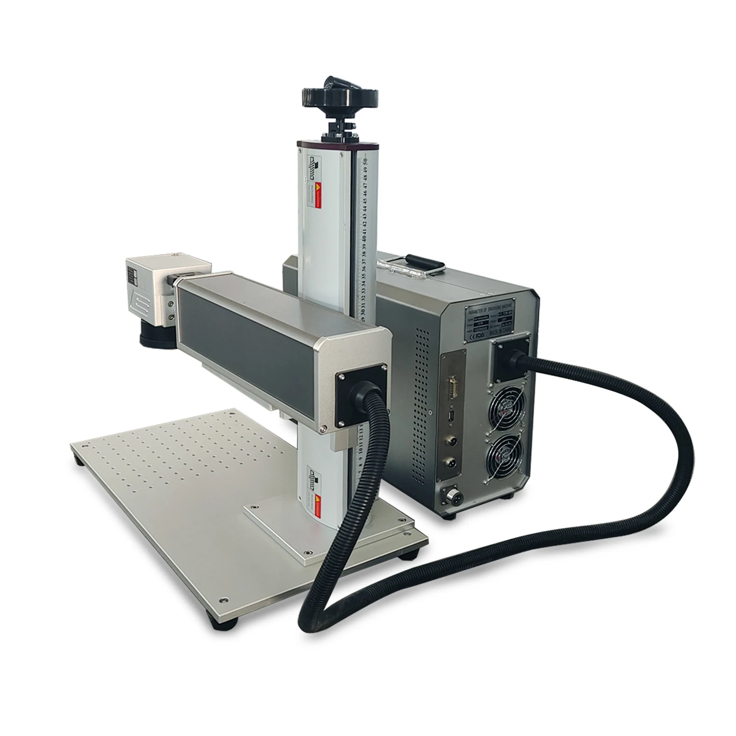 Entry Level Home Use Fiber Laser Marking Machine 20W Raycus with 110*110mm 200*200mm 300*300mm Lens RC1001 Scan Head Big Sale