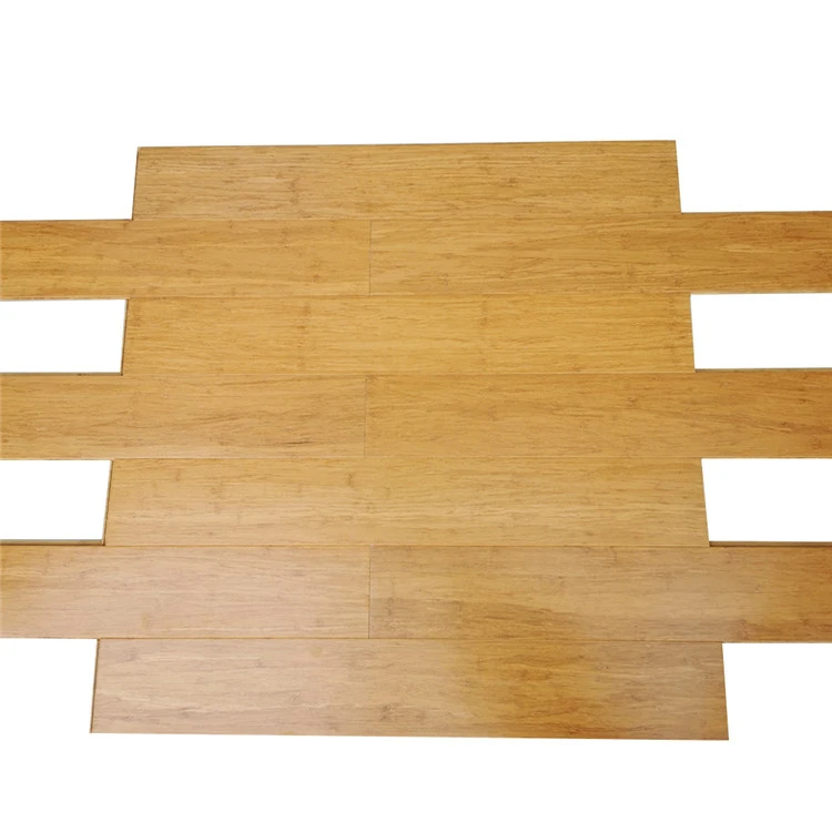 Moisture Proof Champagne Caramel Strand woven Bamboo Flooring Uni click Easy Installation Bambu Parquet