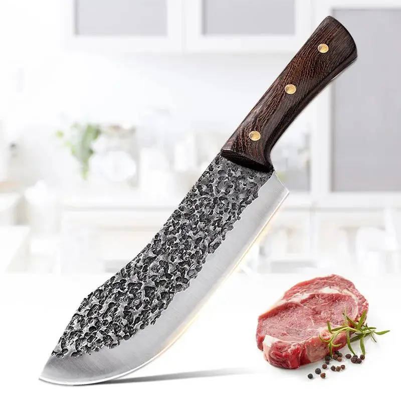 Ручной 6-дюймовый нож для обвалки шеф-повара с ручкой венге мясная нарезка ножи для кухонного использования из металлического материала