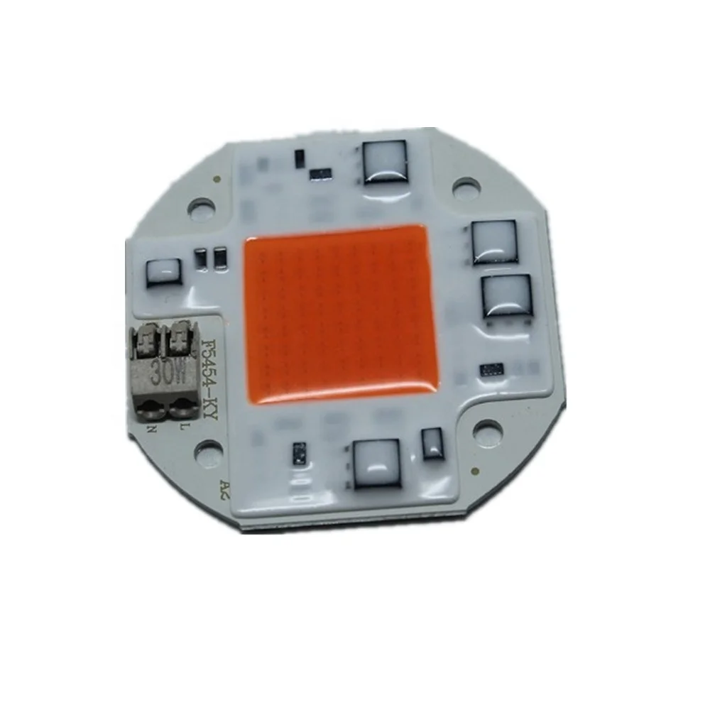ПФ> 0 95 220V 50W полный спектр 380nm - 840nm cob светодиодный чип для лампа рассады