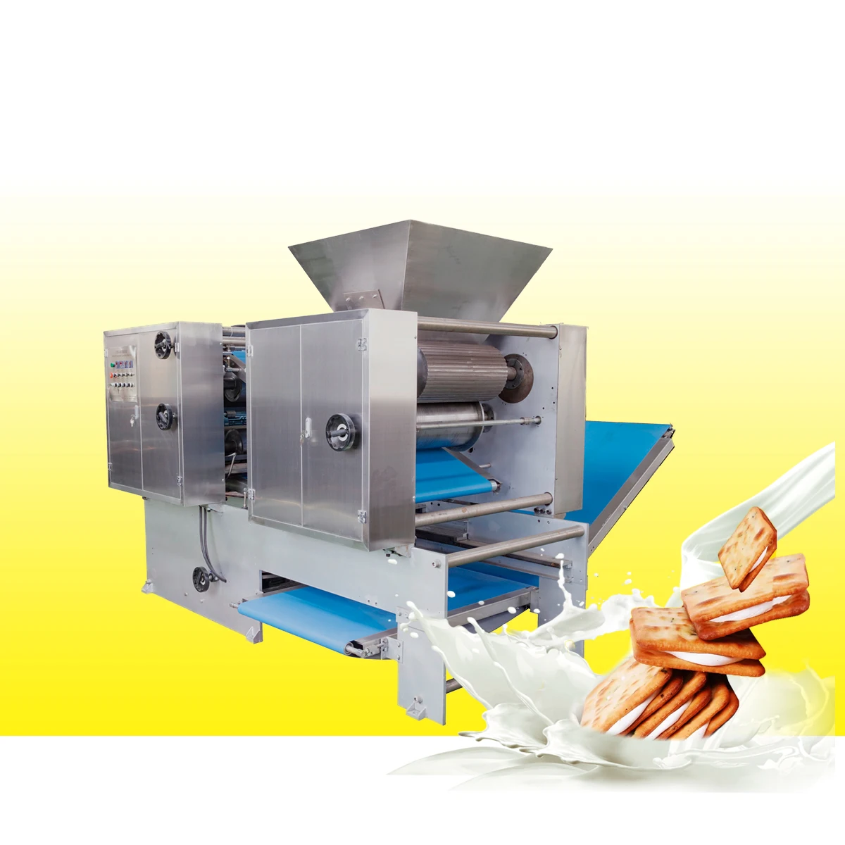 Hot sale Chocolate sandwich biscuit making machine butter cookies machinery of baking