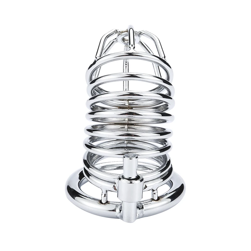 Adult Urethral Catheter Control Locking Dildo Male Chastity Device Stainless Steel Abstinence Metal Cage Massager