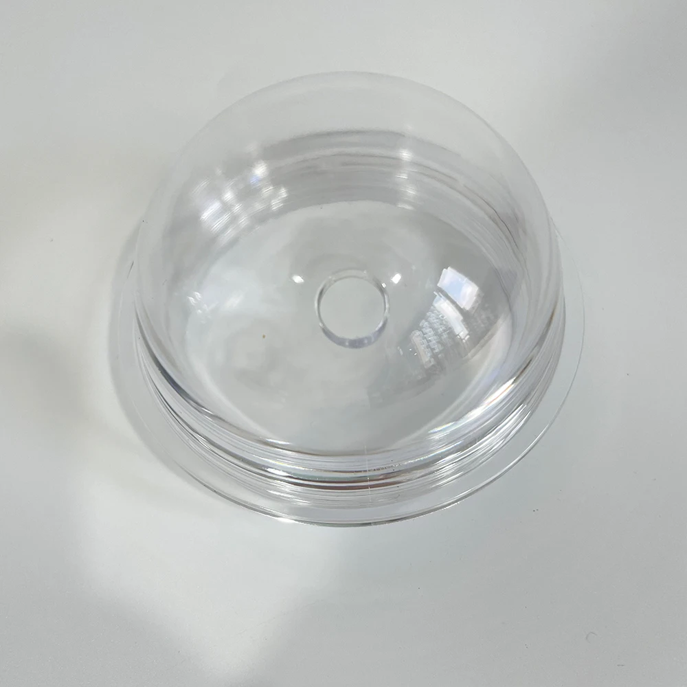 24oz BPA free pre drilled snow globe plastic acrylic dome lid tumbler Ice Cream Cone cup with bottom suitable for vinyl