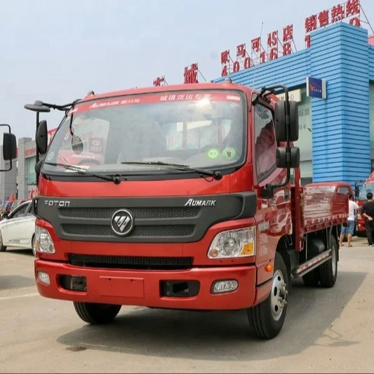 FOTON Aumark 5-6TONS  CUMMINS DIESEL LIGHT CARGO TRUCK WITH SINGLE CABIN AND 5.2M LONGER CARGO BODY