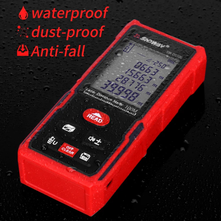 Wholesale SNDWAY SW-DS50 Laser Rangefinder Electronic angle level Laser Distance Meter