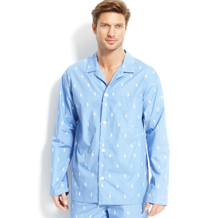 Новинка 2022, модная Домашняя одежда, пижамы с принтом для пар, мужские пижамы из полиэстера/хлопка, мужские топы