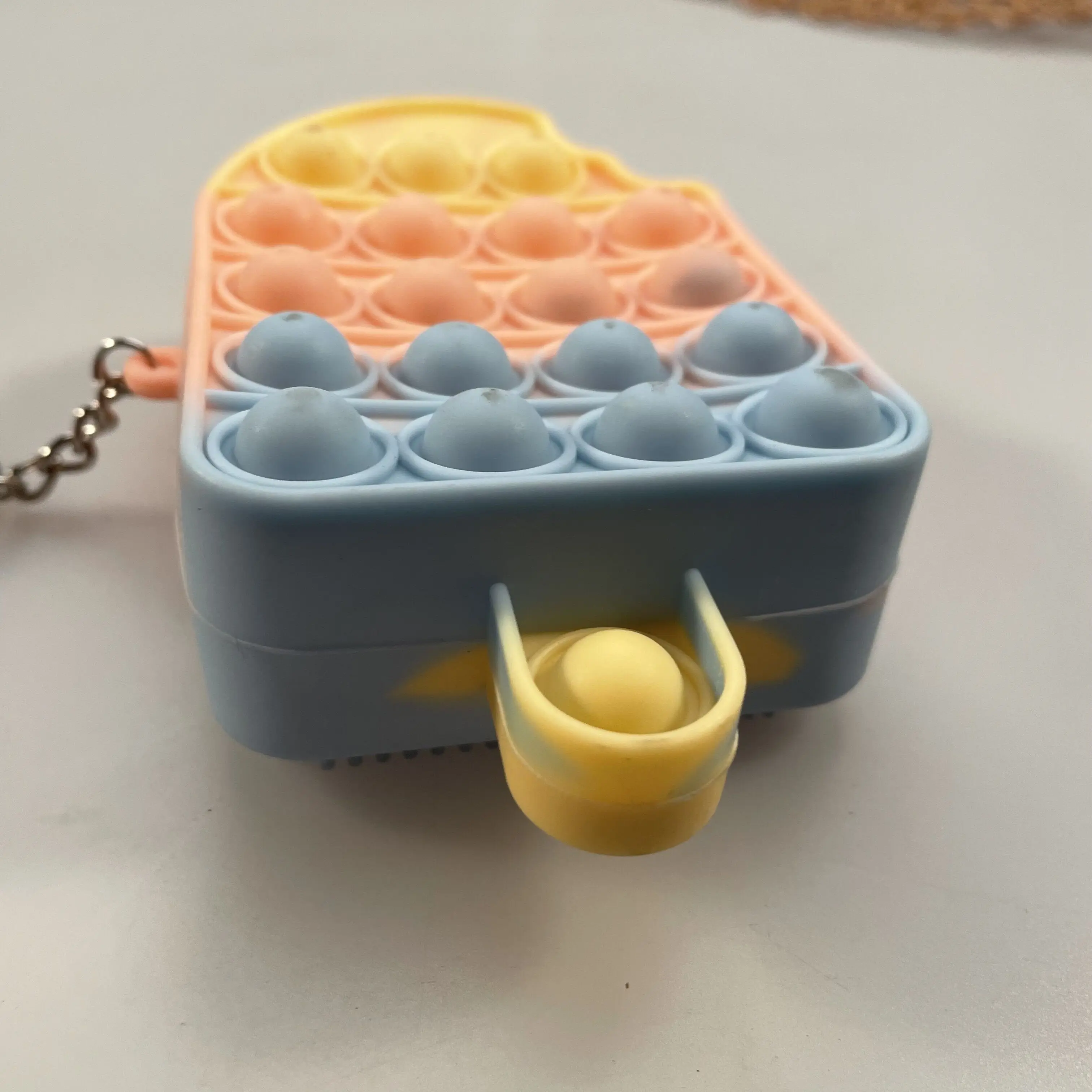 Rainbow Push Pop Bubble Game Fidget Toy Rainbow Fidget Reliver Stress Popper Fidget Sensory Toy Pop