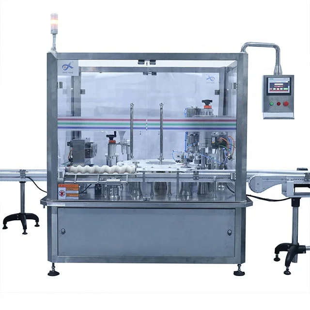 Packing Line Concentrated chicken juice sesame oil Plug-putting Cap-screwing And Filling Machines