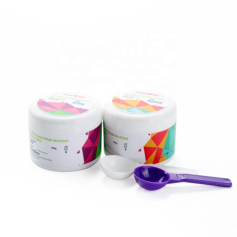 Easyinsmile стоматологические оттиски материалы для восстановления протез силиконовая шпаклевка 400 г * 2