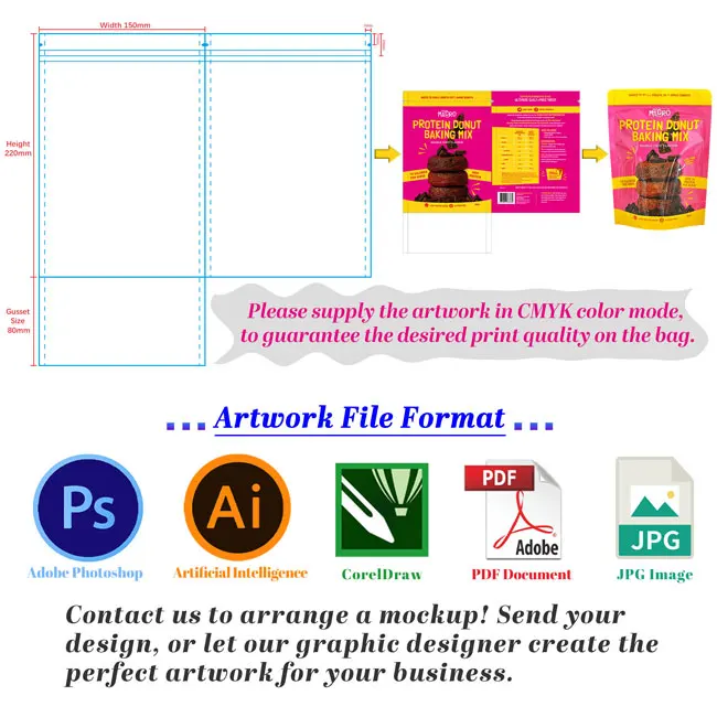 Custom Printed Ziplock Edibles Gummy Stand Up Pouches Freeze Dried Dry Candy Sweets Packaging Mylar Bags With Window