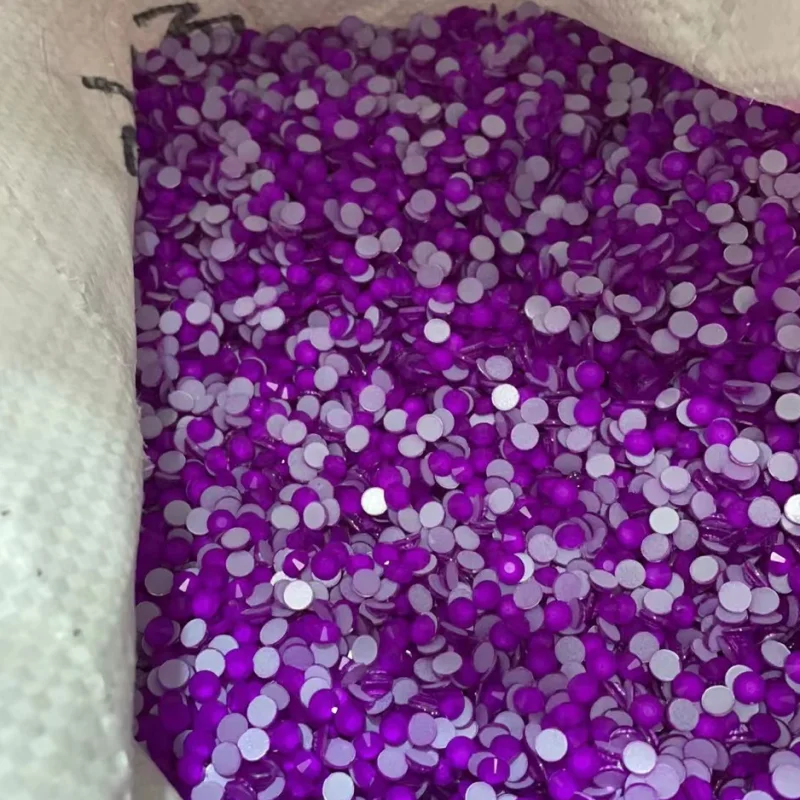 Hot Selling Colors Flat Back Glass Neon Rhinestones Bulk Neon Green Rhinestones For Nail Art Decoration