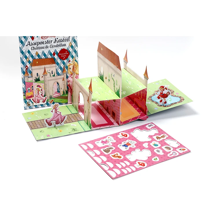Factory Manufacture Various China Cartoon Model Scene 3d Puzzle Paper