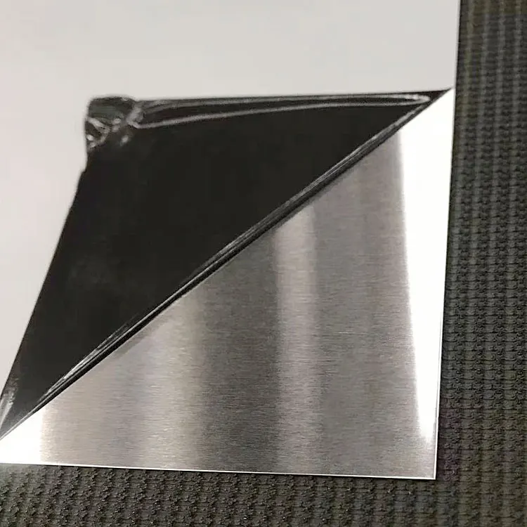 cold rolled stainless steel NO.4 surface hairline finish SB one side coated laser pvc grade 430 stainless steel plate