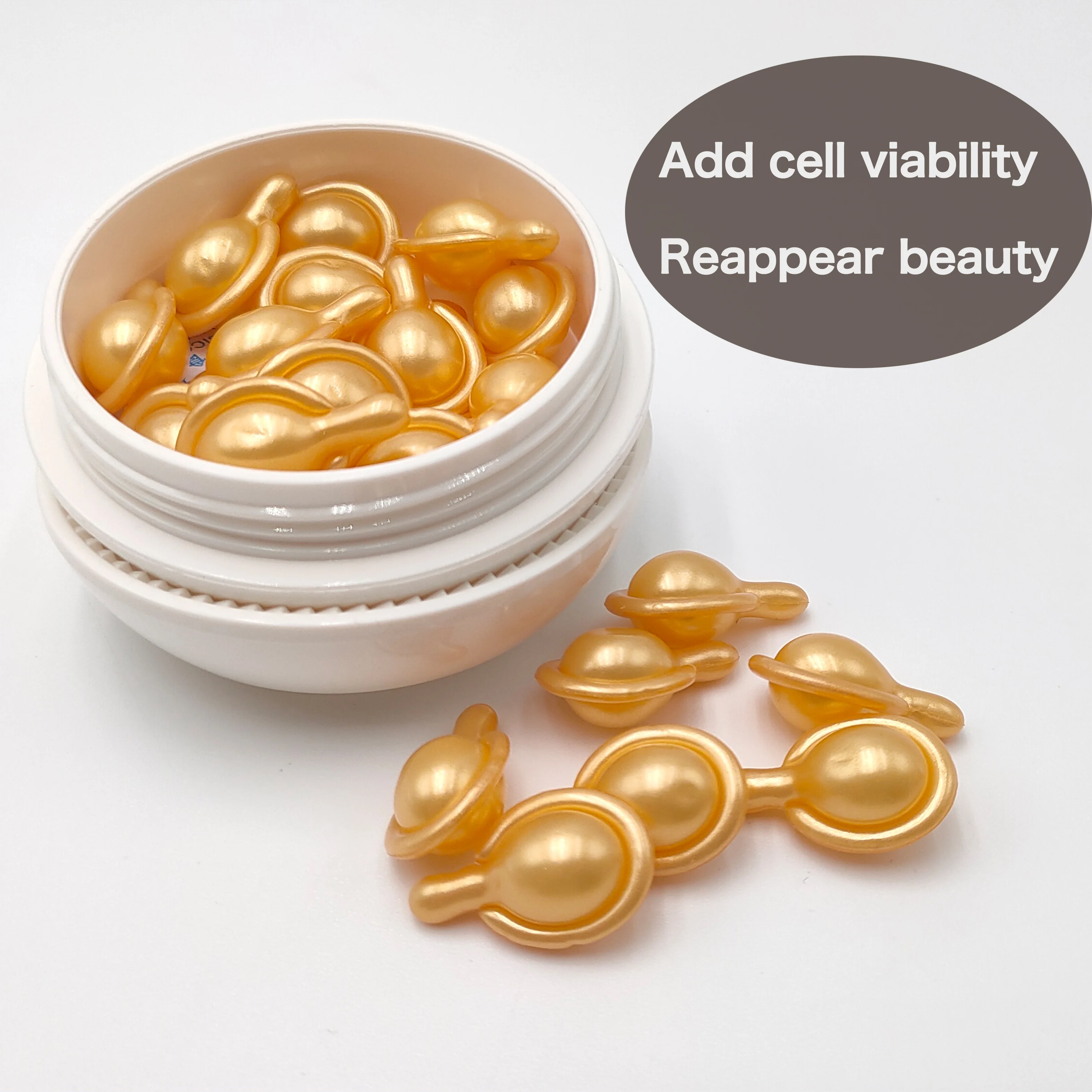 Face Skin Care Sheep Placenta Extrct Serum Capsule  Anti Aging Hyaluronic Vitamin C Retinol Serum Capsules